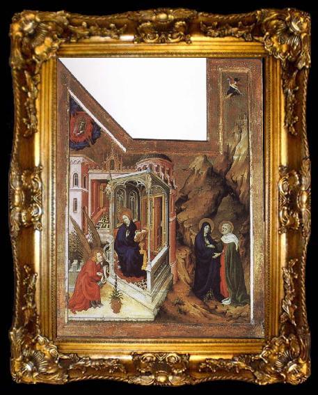framed  BROEDERLAM, Melchior Annunciation and Visitation, ta009-2